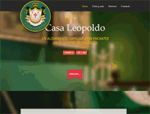 Tablet Screenshot of casaleopoldocaminodesantiago.com